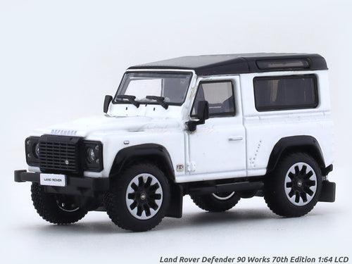 Land Rover Defender 90 Works 70th Edition white 1:64 LCD Models diecast scale model car miniature