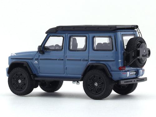 Mercedes-Benz G63 4x4 Roofrack blue 1:64 NZG diecast scale model car miniature