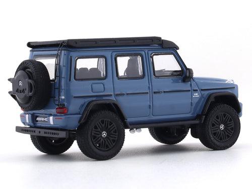 Mercedes-Benz G63 4x4 Roofrack blue 1:64 NZG diecast scale model car miniature