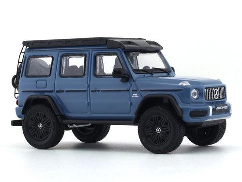 Mercedes-Benz G63 4x4 Roofrack blue 1:64 NZG diecast scale model car miniature