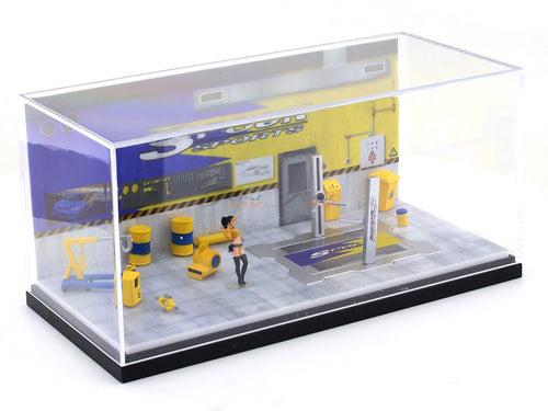 Spoon Garage Diorama set 1:64 Moreart scale model diorama