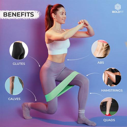 Boldfit Fabric Resistance Band- Hip Loop Band for Women & Men