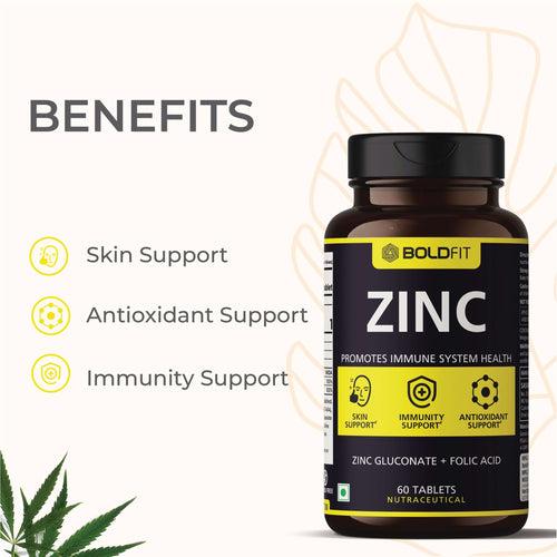 Boldfit  Zinc Tablets for Women & Men