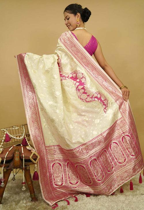 Rich Premium Ready to wear Banarasi one minute saree