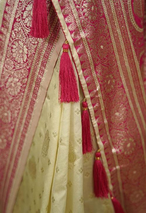 Rich Premium Ready to wear Banarasi one minute saree