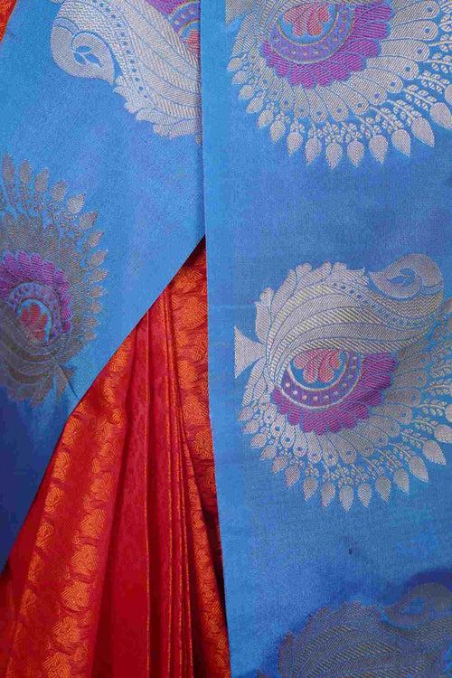 Ready to wear banarasi saree With woven zari border Wrap In One Minute Saree