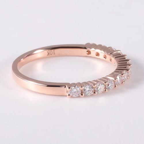 10Kt Gold Eternity Band Natural Diamond Engagement/Wedding Ring