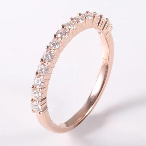 10Kt Gold Eternity Band Natural Diamond Engagement/Wedding Ring