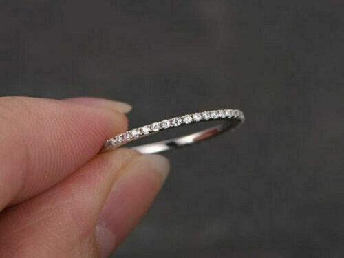 14Kt Gold Eternity Band Natural Diamond Engagement/Wedding Ring