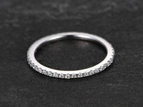 14Kt Gold Eternity Band Natural Diamond Engagement/Wedding Ring