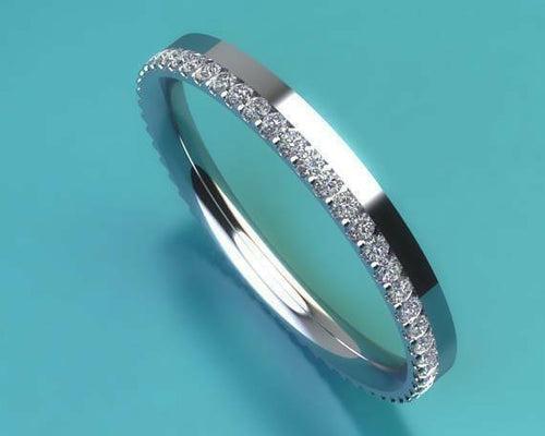 14Kt Gold Eternity Band Natural Diamond Engagement/Wedding Ring