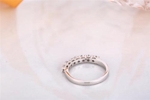 14Kt Gold Eternity Band Round Cut Natural Diamond Engagement/Wedding Ring