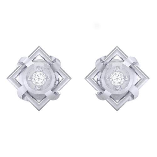 18Kt Gold Natural Diamond Stud Earring