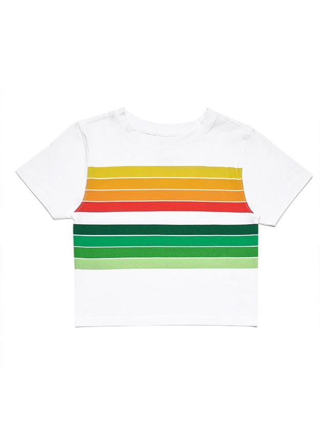 Striped T-shirt - Crop