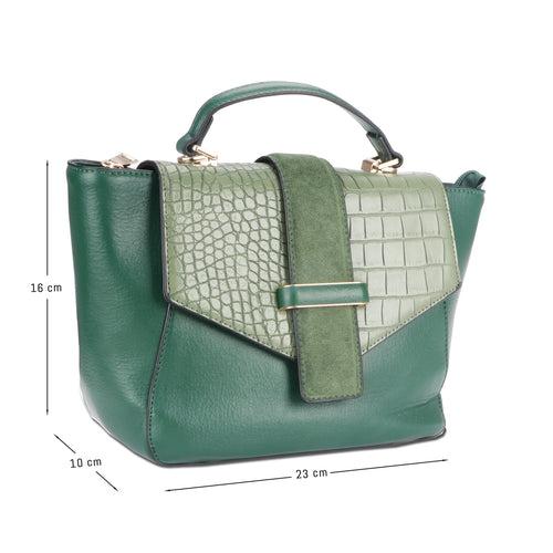 Dahlia scale textured Satchel Bag