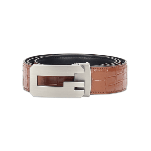 Men's Glossy finish Textured belt