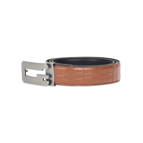 Men's Glossy finish Textured belt