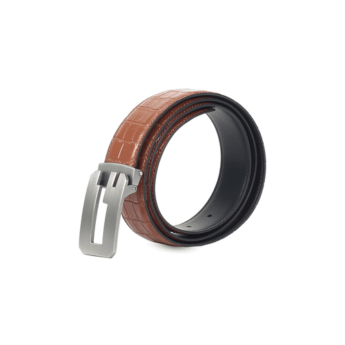 Men's Glossy finish Textured belt