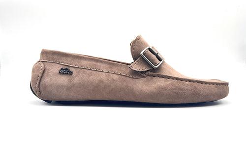 Single Monk Suede Driving Shoes