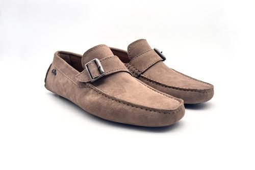 Single Monk Suede Driving Shoes