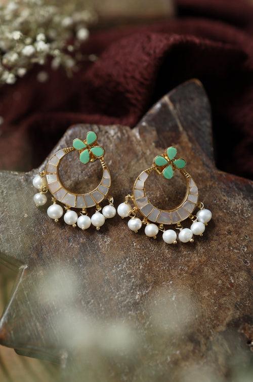 Raita Mother Of Pearl Silver Earrings