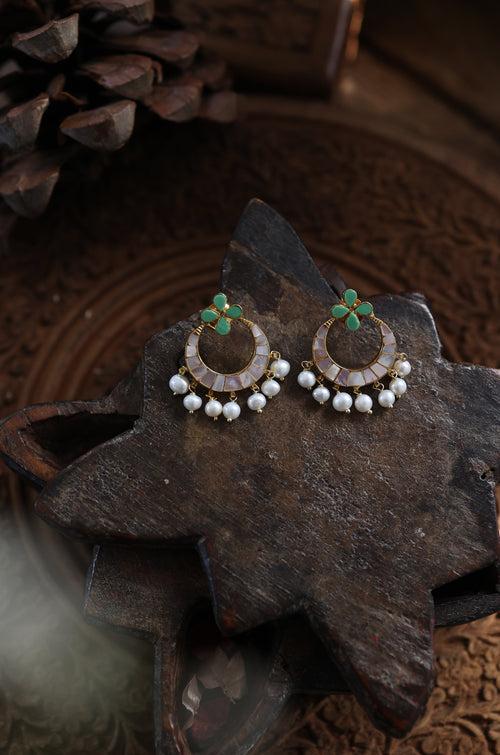 Raita Mother Of Pearl Silver Earrings