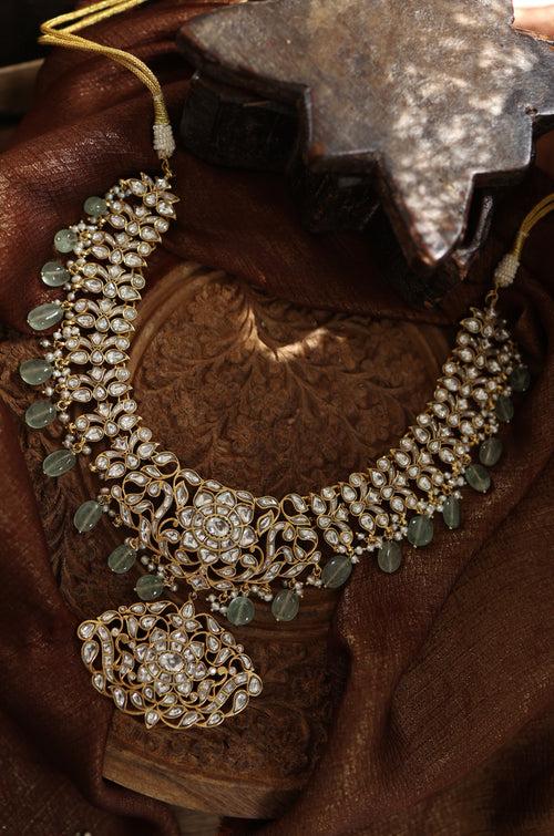 Fiza Kundan Silver Necklace
