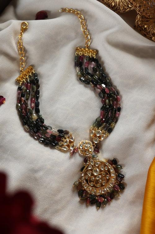 Srishti Multicolored Kundan Necklace