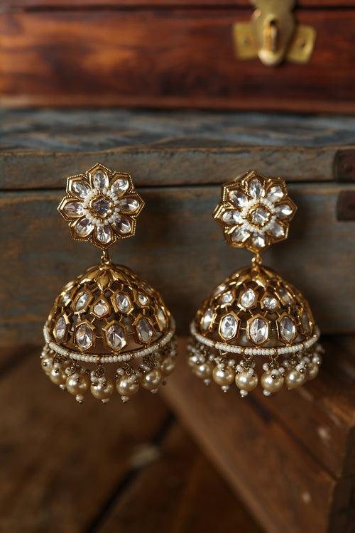 Coreen Polki Jhumka Earrings