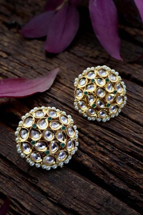 Sivaya Gold Plated Kundan Studs