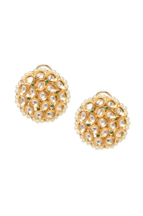 Sivaya Gold Plated Kundan Studs