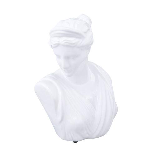 Jolie Bust Statue Ceramic Showpiece (White)