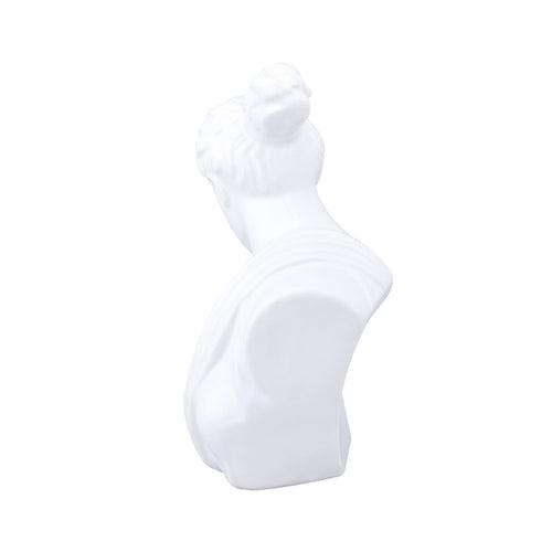 Jolie Bust Statue Ceramic Showpiece (White)