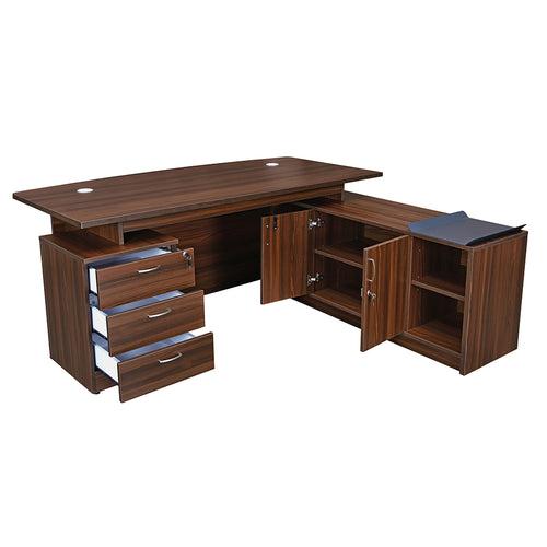 Nilkamal Elegant Neo Office Table (Walnut)