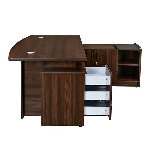 Nilkamal Elegant Neo Office Table (Walnut)