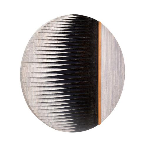 Circular Fluting Design Wall Decor (Grey)