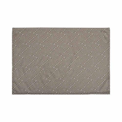 Arias by Lara Dutta Geometric 250 GSM Bamboo Polycotton Hand Towel 40 x 60 cm (Multicolor)