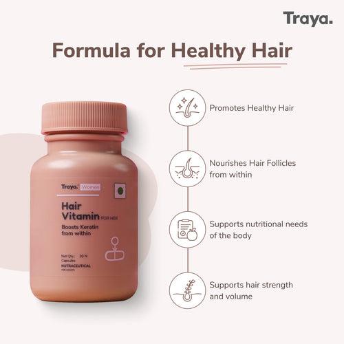 Hair Vitamin For Her | Boosts Keratin from within |  100% Vegetarian