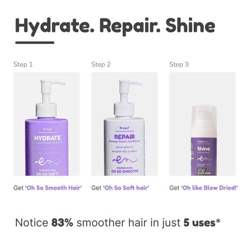 Shine Leave-in Serum, Anti-frizz, Anti-breakage formula  Suitable for All Hair Types