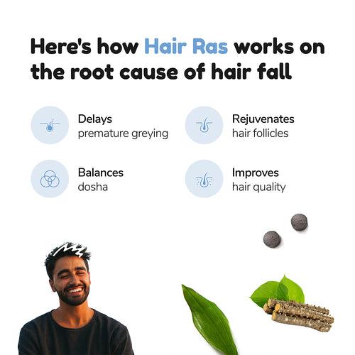 Hair Ras Ayurvedic Hair Herbs | 100% Natural Hair Supplement with Bhringraj