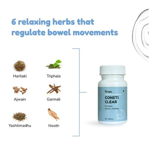 Consti Clear for Improved Bowel Movement