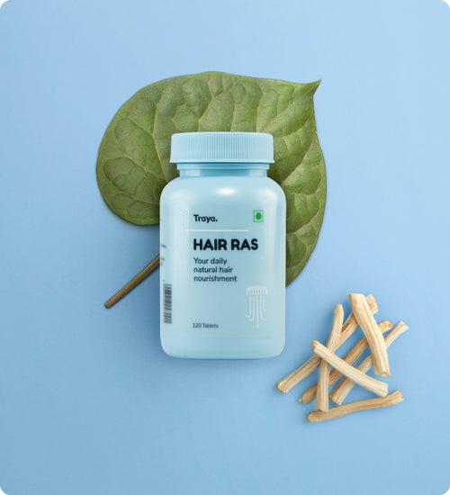 Hair Ras Ayurvedic Hair Herbs | 100% Natural Hair Supplement with Bhringraj