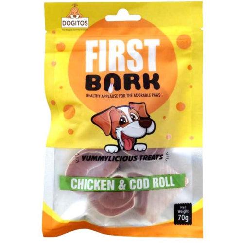 First Bark Chicken Cod Roll Dog Treat