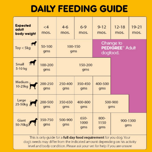 Pedigree Dry Puppy Chicken and Milk Dog Food