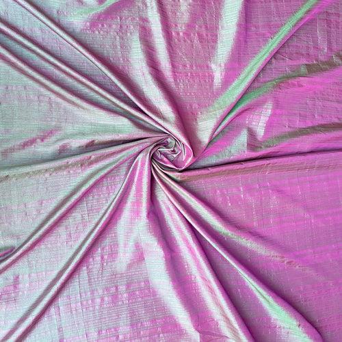 Dual Shaded Raw Silk Lavender Fabric