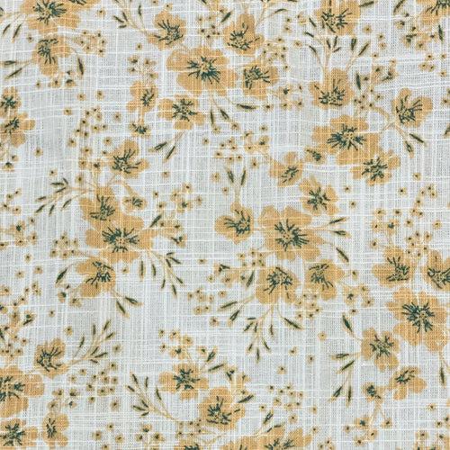 Soft Flowery Tana Bana Cotton Fabric