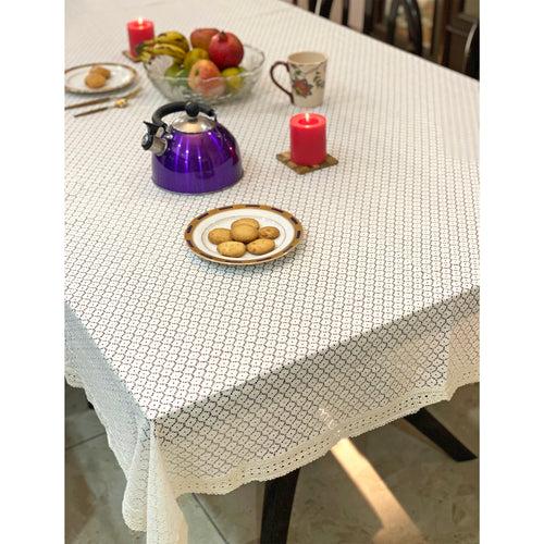 Fairytale White Net Table Cloth