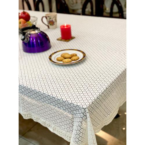 Fairytale White Net Table Cloth