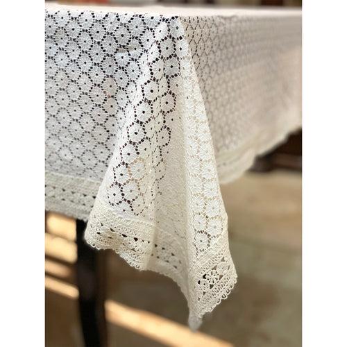 Fairytale White Net Table Cloth