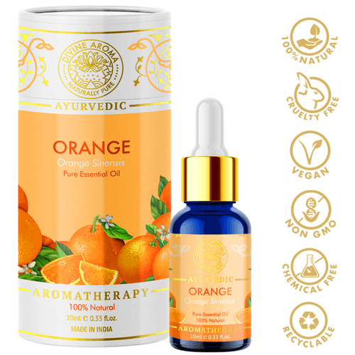 Orange (Sweet) |  For Dull Skin, Hair, energising properties, odour elimination